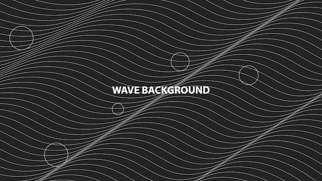 Vector wave line background