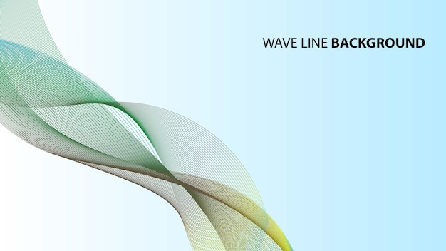 Wave line background