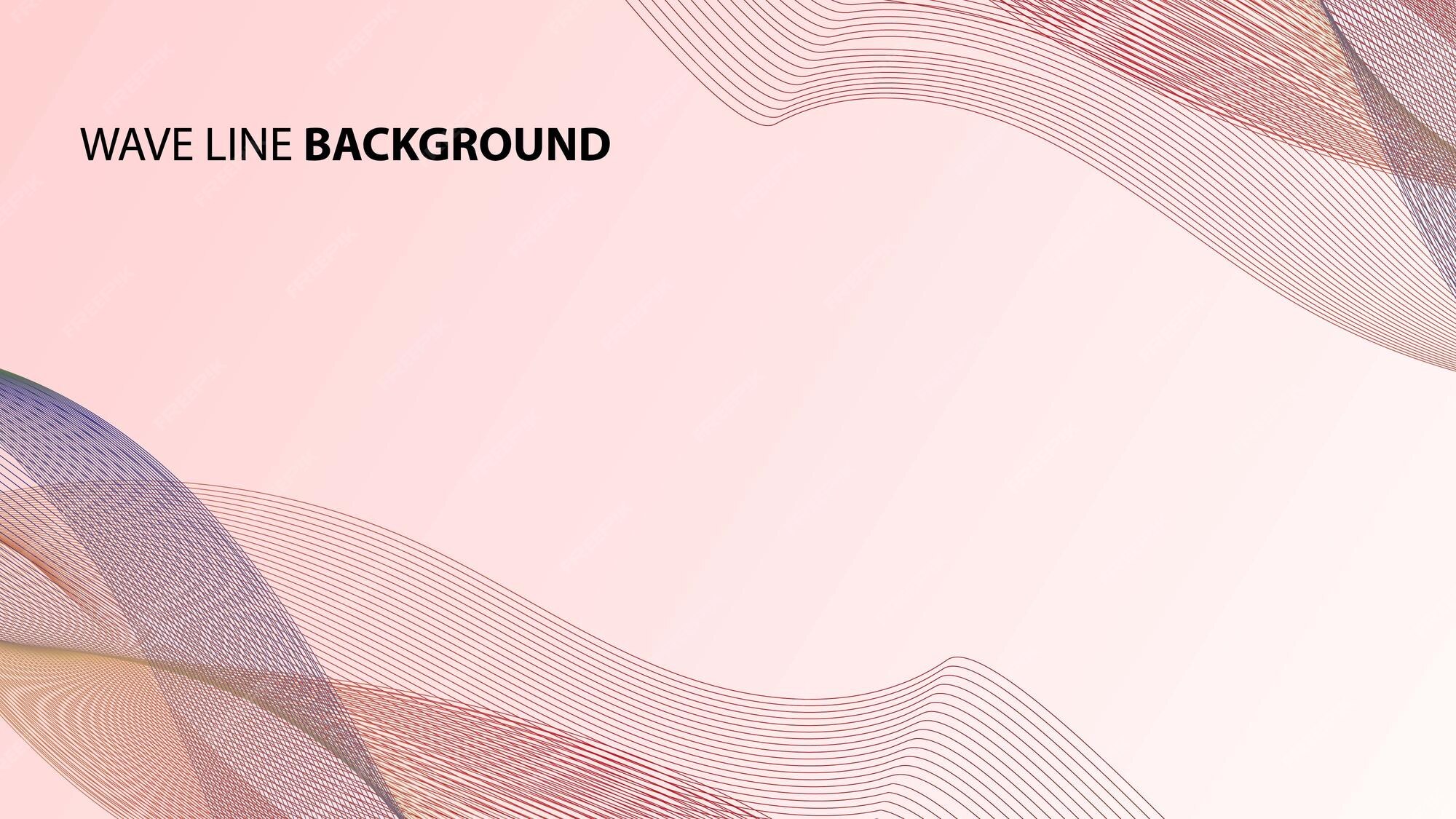 Premium Vector | Wave line background