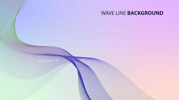 Wave Line Background