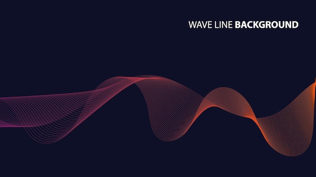 Wave Line Background