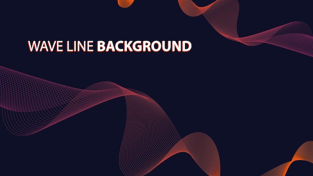 Wave Line Background