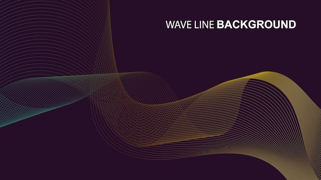 Wave Line Background