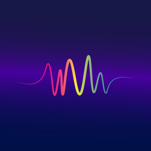 Вектор wave line music audio spectrum sound equalizer vector