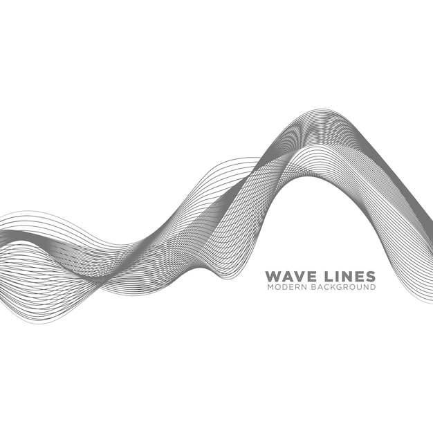 Wave lines modern background