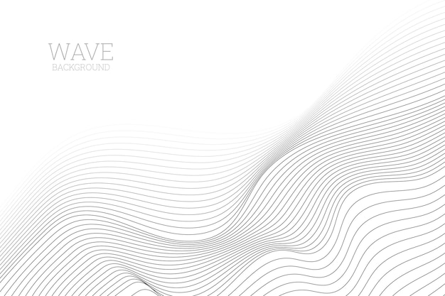 Wave lines pattern abstract background. vector