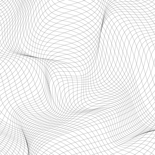 Wave Lines Pattern Abstract Background. Vector