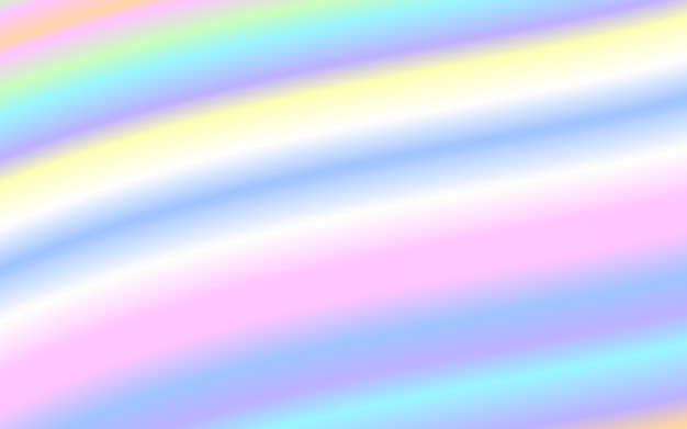 Vector wave liquid shape pastel rainbow color background