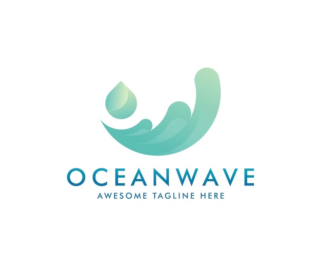 Wave logo design vector illustration