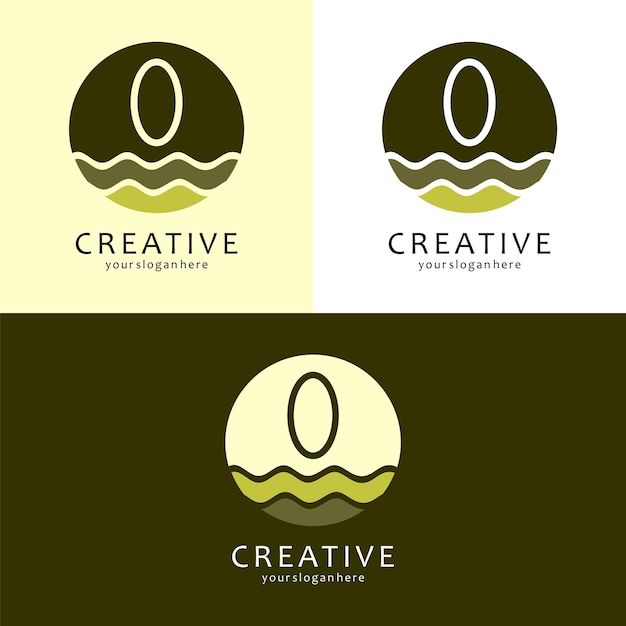 Wave Logo Design with Letter