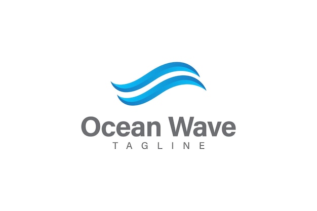 Wave logo ontwerp vector