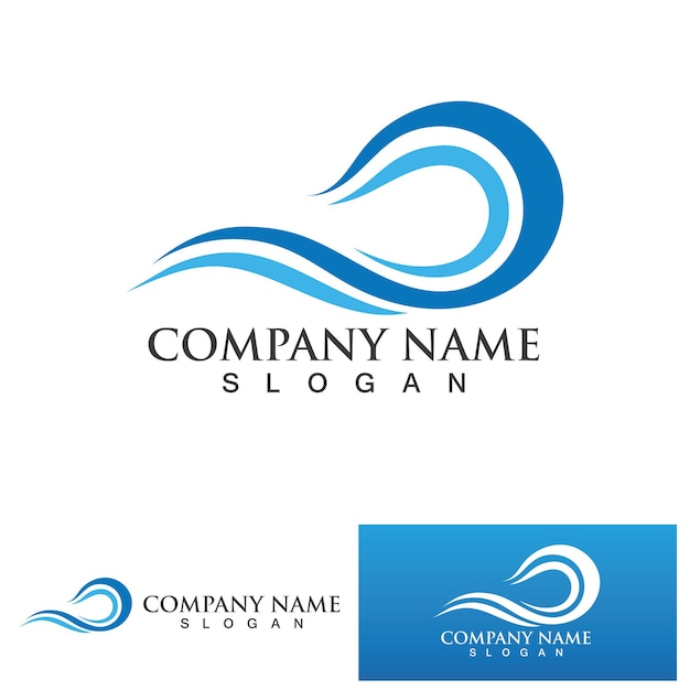 Wave logo and symbol water image sea ocean river surface