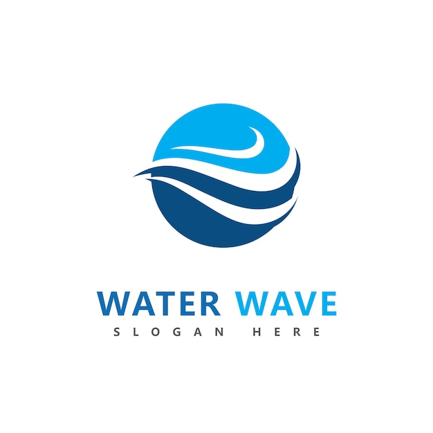 Wave logo symbool vector illustratie ontwerp