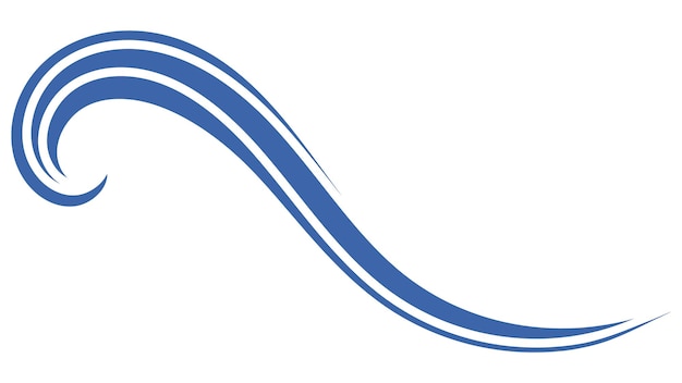 Вектор Волна логотип вода море волнистое озеро океан пляж свежий всплеск