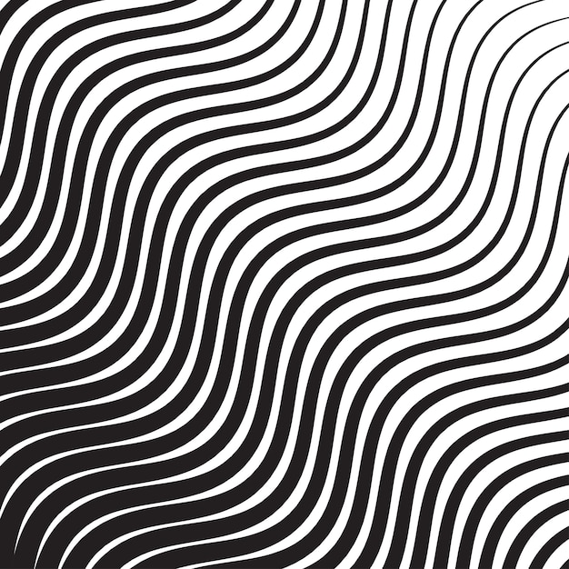 Wave oblique smooth lines pattern in vector