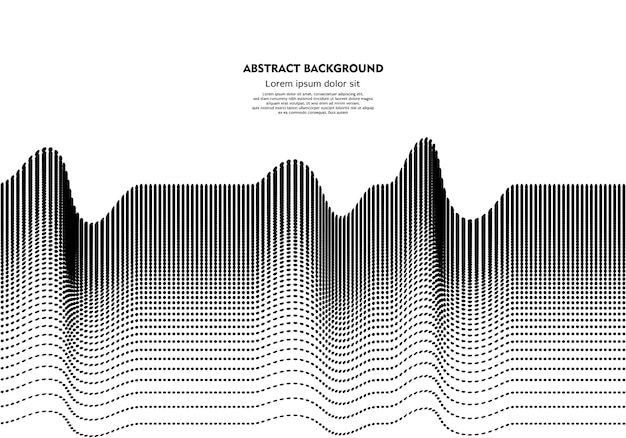 웨이브 입자 최소한의 추상적 인 배경 벡터 일러스트 레이 션