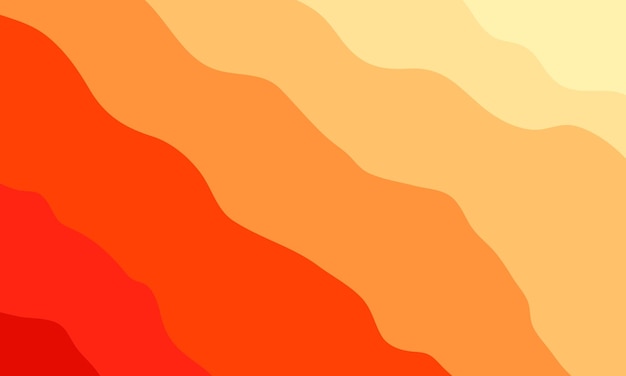 Wave patterned orange gradient abstract background