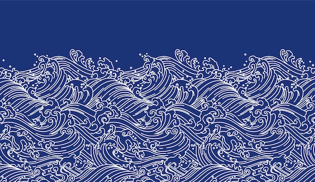 Wave seamless wallpaper