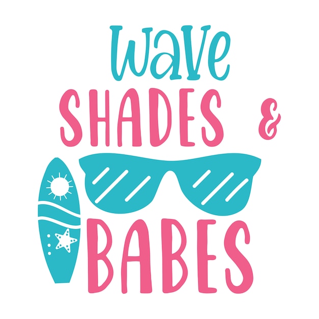 Vector wave shades and babes
