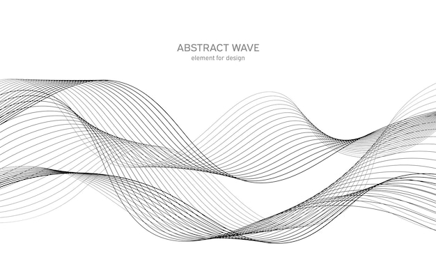 Wave sound element for design.