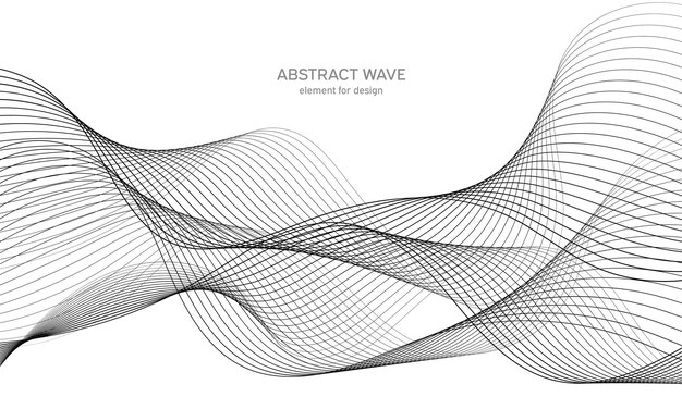 Wave sound element for design.