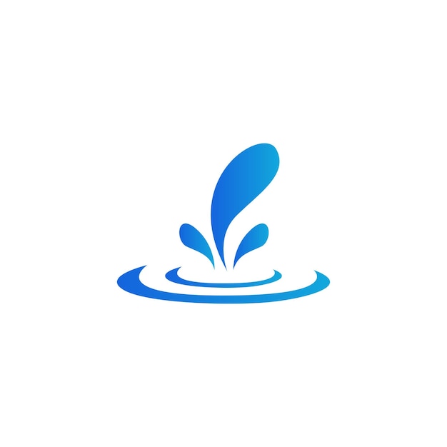 Wave splash-logo en vector