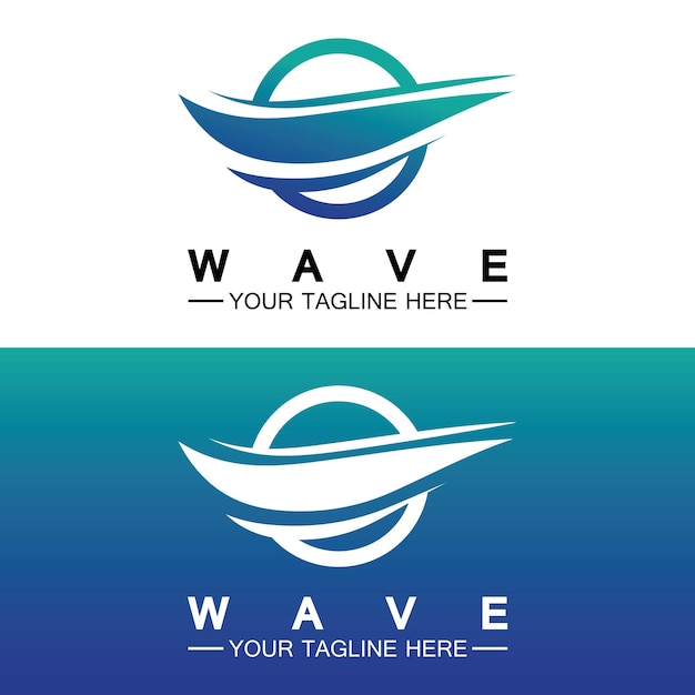 Wave symbol vector illustration design