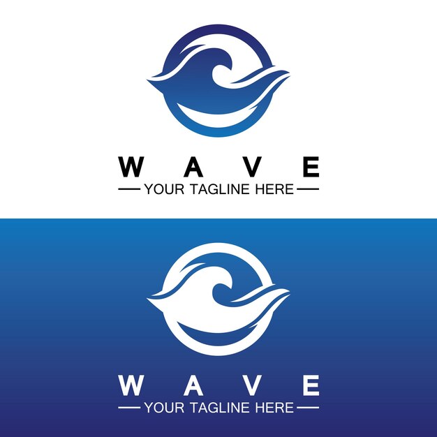 Wave symbol vector illustration design