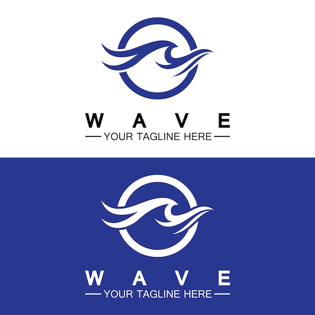 Wave symbol vector illustration design