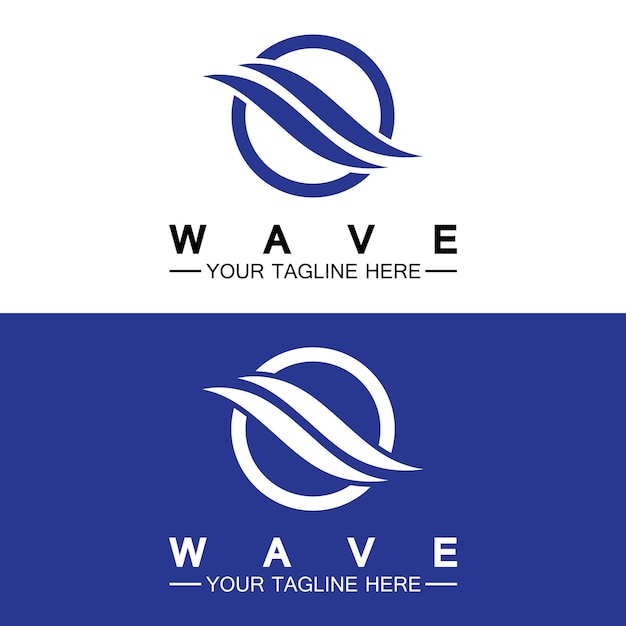 Wave symbol vector illustration design