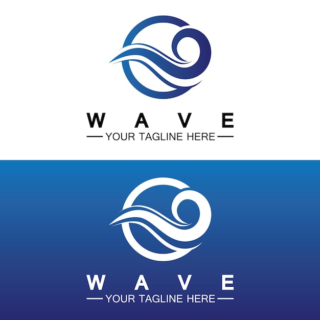 Wave symbol vector illustration design