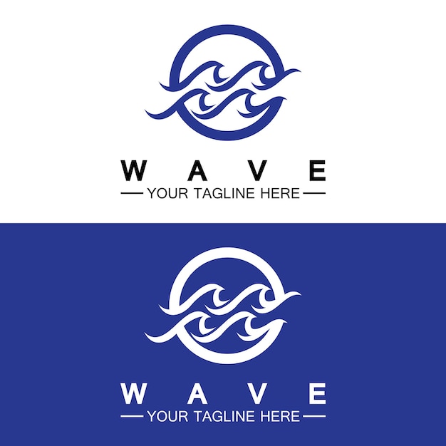 Wave symbol vector illustration design