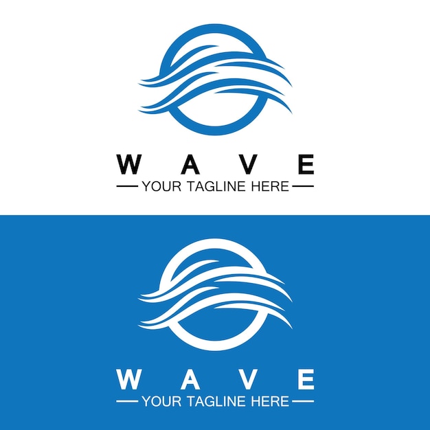 Wave symbol vector illustration design