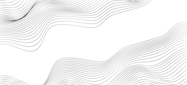 Vector wave texture abstract background line style