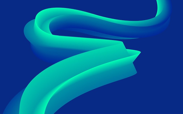 벡터 웹사이트 배너 및 브로셔 곡선 흐름 모션 그림에 대 한 추상 라인 웨이브 벡터 요소 벡터 라인 스마트 배경 디자인