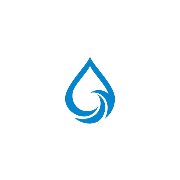 Wave Water Drop Logo sjabloon vector pictogram illustratie