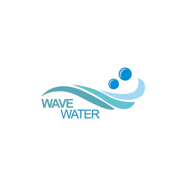 Wave water logo vector image