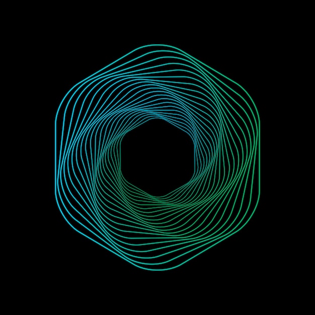 Onda con punti e linee di collegamento su sfondo scuro onda di particelle connessione di rete illustrazione vettoriale