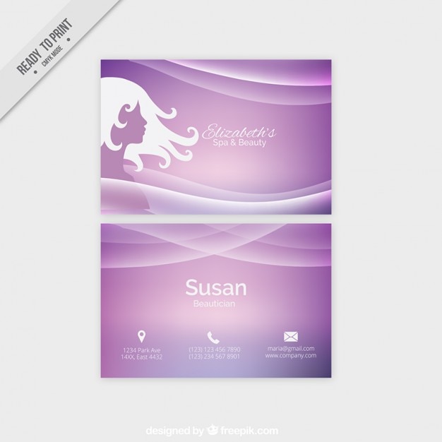 Waves esthetic company card