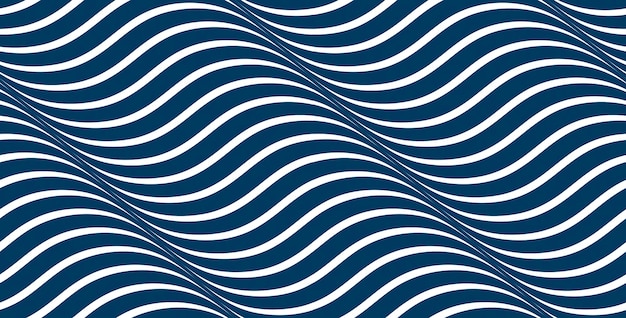waves seamless pattern, vector water runny curve lines abstract repeat endless background, blue colored rhythmic waves.