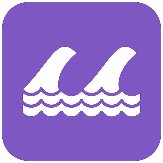 Vector waves vector icon can be used for coastline iconset