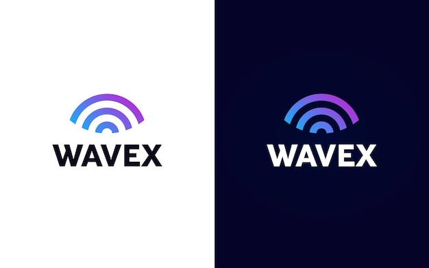 Vettore logo wavex