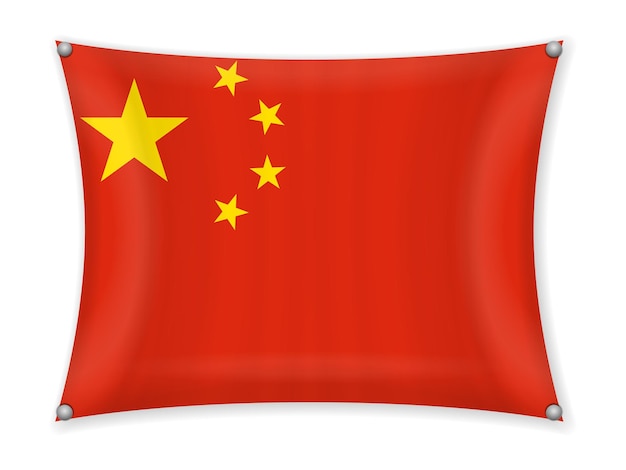 Waving China flag