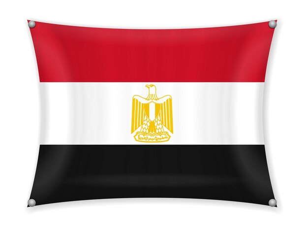 Vector waving egypt flag