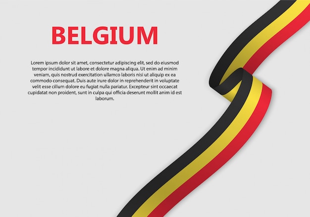 Waving Flag of Belgium banner