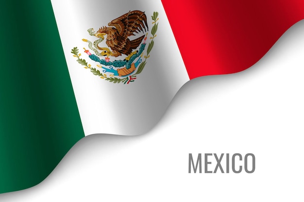 メキシコの旗を振る