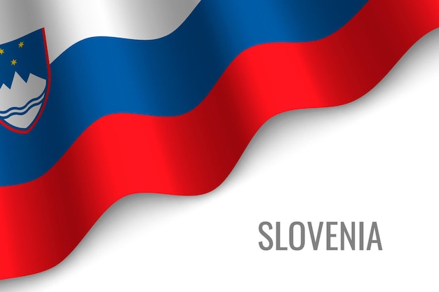 Waving flag of slovenia