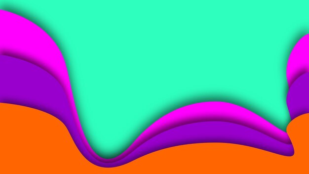 Wavy abstract background in bright colors