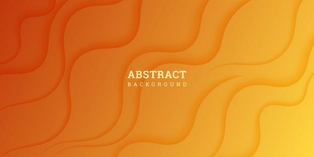 Wavy abstract background Gradient banner with wavy shapes