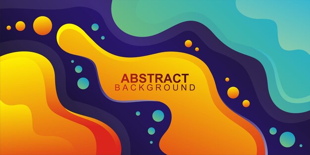 Wavy abstract banner background design vector